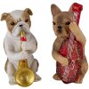 Decoratie Honden (set van 2) veelkleurig 14x6x10 cm 6pr4684