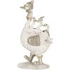 Decoratie Ganzen Wit 10x5x18 cm 6pr4689