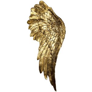 Decoratie Vleugels (2 stuks) goud 22x6x55 cm 6pr4691