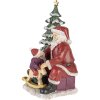 Decoratie kerstman met kind veelkleurig 16x13x22 cm 6pr4714