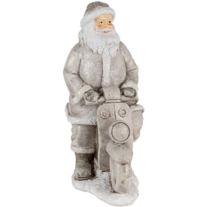 Kerstman zilver 12x6x14 cm 6pr4725