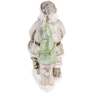 Kerstman zilver 12x6x14 cm 6pr4725