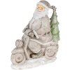 Kerstman zilver 12x6x14 cm 6pr4725