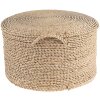 Puff bruin ø 40x23 cm 6ro0509