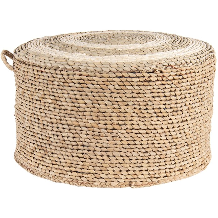 Puff bruin ø 40x23 cm 6ro0510