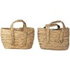 Mand (set van 3) bruin ø 31x22-34 - ø 29x20-31 cm 6ro0534