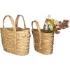Mand (set van 3) bruin ø 31x22-34 - ø 29x20-31 cm 6ro0534