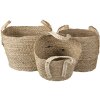 Mand (set van 3) bruin 27x27x21-30 - 23x23x19-27 - 20x20x17x25 cm 6ro0539