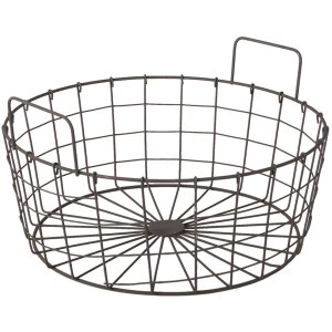 Mand zwart ø 36x19 cm 6y4304
