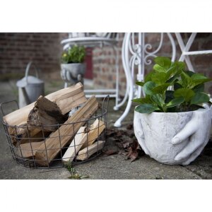 Mand zwart ø 36x19 cm 6y4304