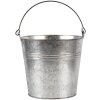 Decoratie emmer grijs ø 18x16-26 cm 6y4313