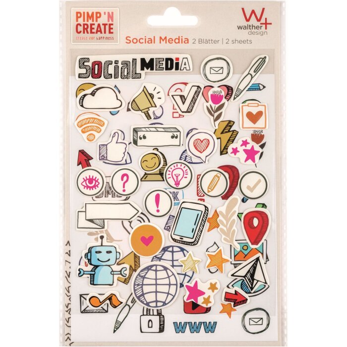 Walther Sticker Social Media pimpen en creëren