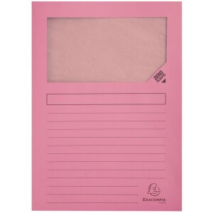 Exacompta 160g venstermappen DIN A4 gekleurd 100st 22x31cm Milieuvriendelijk