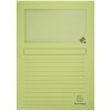 Exacompta pak van 100 raammappen 22x31 cm DIN A4 kunststofvrij 160g lichtgroen