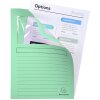 Exacompta pak van 100 raammappen 22x31 cm DIN A4 kunststofvrij 160g lichtgroen