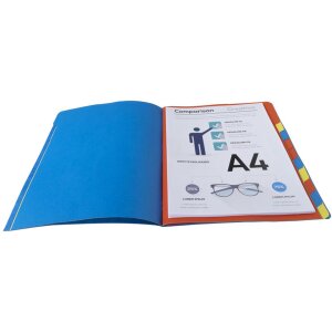 Exacompta Map Colorspan Karton met elastiek 12 vakken DIN A4 Rood