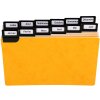 Exacompta 13752E 24 verdelers venster tabs metaal 105x148mm alfabetisch