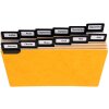 Exacompta 13752E 24 verdelers venster tabs metaal 105x148mm alfabetisch