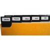 Exacompta 13752E 24 verdelers venster tabs metaal 105x148mm alfabetisch