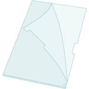 Exacompta pak van 100 dossierzakjes glad PP 120µ DIN A4 kristal