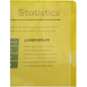 Exacompta pak van 100 dossiermappen glad en sterk PVC 130µ, DIN A4 geel