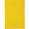Exacompta pak van 100 dossiermappen glad en sterk PVC 130µ, DIN A4 geel