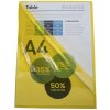 Exacompta pak van 100 dossiermappen glad en sterk PVC 130µ, DIN A4 geel