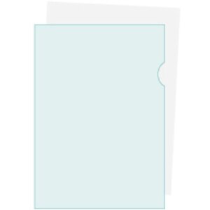 Exacompta 100 dossiermappen glad PVC 130µ DIN A4 Oranje