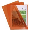 Exacompta 100 dossiermappen glad PVC 130µ DIN A4 Oranje