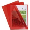 Exacompta dossiermappen 130µ DIN A4 rood 100 stuks PVC glad