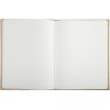 Gastenboek Kraft 27x22 cm gouden rand