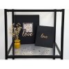 Gastenboek Love 21x19 cm zwart