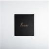 Gastenboek Love 21x19 cm zwart