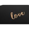Gastenboek Love 21x19 cm zwart