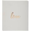 Gastenboek Love 21x19 cm wit