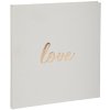 Gastenboek Love 21x19 cm wit