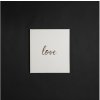 Gastenboek Love 21x19 cm wit