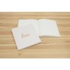 Gastenboek Love 21x19 cm wit