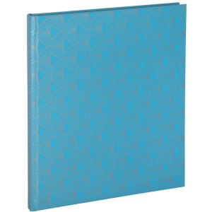 Gastenboek Arty blauw 21x19 cm
