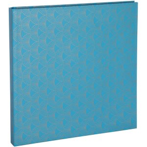 Gastenboek Arty blauw 21x19 cm