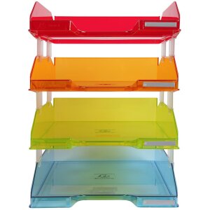 Exacompta set van 4 brievenbakjes COMBO MIDI Linicolor...