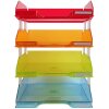 Exacompta set van 4 brievenbakjes COMBO MIDI Linicolor kleuren assorti A4+