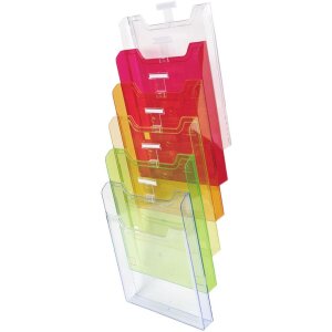 Exacompta 64799D Wandbrochurehouder 6 vakken A4...