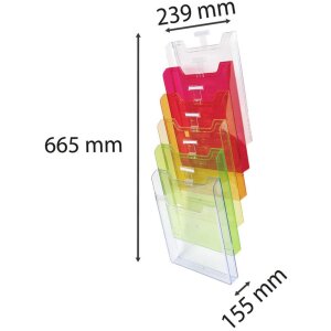 Exacompta 64799D Wandbrochurehouder 6 vakken A4...