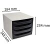 Exacompta ECOBOX ladebox 4 laden zwart