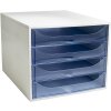 Exacompta 228610D ECOBOX ladebox 4 laden ijsblauw A4