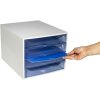 Exacompta 228610D ECOBOX ladebox 4 laden ijsblauw A4