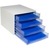 Exacompta 228610D ECOBOX ladebox 4 laden ijsblauw A4