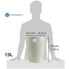 Exacompta prullenbak ECOBIN 15 liter Office Grey 26,3x26,3x33,5 cm