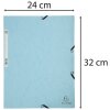 Exacompta 55528E Map met elastische sluiting Aquarel Pastelblauw DIN A4 400g/m²